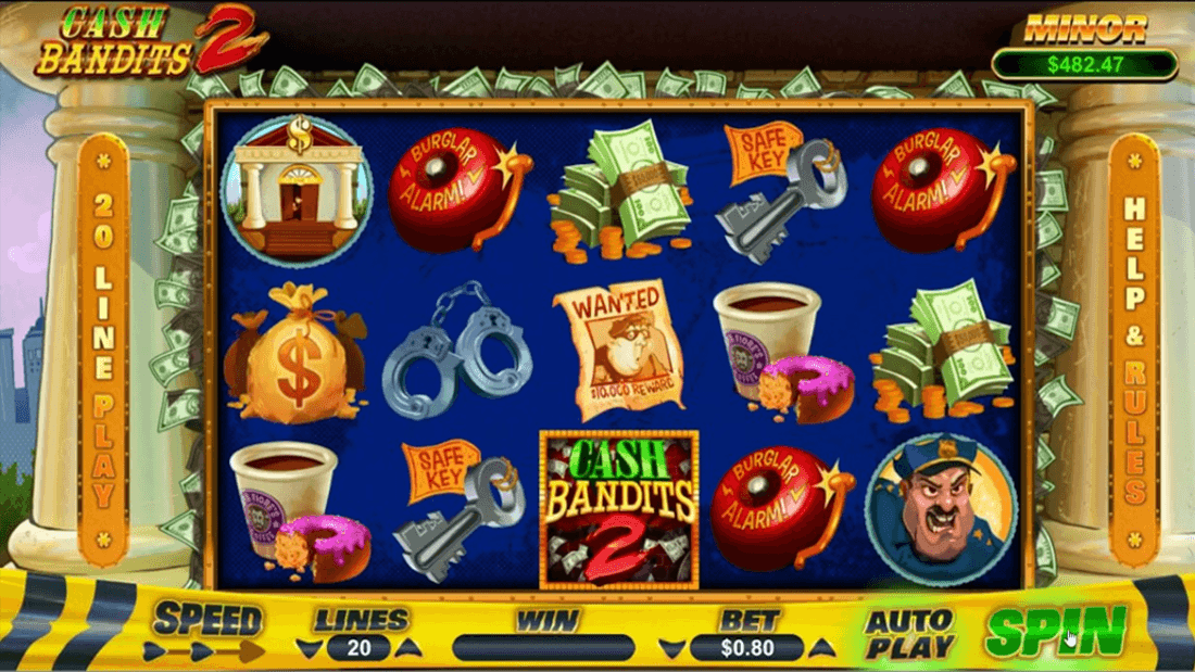 100 Free Spins Cash Bandits 3
